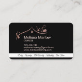 Maid Cleaning House Mousserend roos gold Visitekaartje (Achterkant)