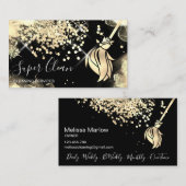 Maid Cleaning House Mousserend Visitekaartje (Voorkant / Achterkant)