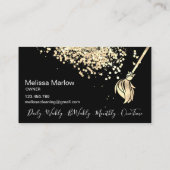 Maid Cleaning House Mousserend Visitekaartje (Achterkant)