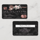 Maid Cleaning House Mousserende creditcard Visitekaartje (Voorkant / Achterkant)