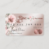 Maid Cleaning House Mousserende creditcard Visitekaartje (Voorkant)