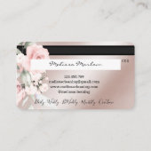 Maid Cleaning House Mousserende creditcard Visitekaartje (Achterkant)