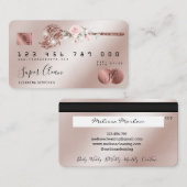 Maid Cleaning House Mousserende creditcard Visitekaartje (Voorkant / Achterkant)