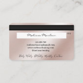 Maid Cleaning House Mousserende creditcard Visitekaartje (Achterkant)