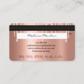 Maid Cleaning House Mousserende creditcard Visitekaartje (Achterkant)