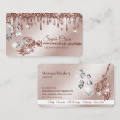 Maid Cleaning House Mousserende gouddiamanten van Visitekaartje (Voorkant / Achterkant)