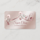 Maid Cleaning House Mousserende roos goudbloem Visitekaartje (Voorkant)