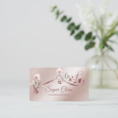 Maid Cleaning House Mousserende roos goudbloem Visitekaartje (Staand voorkant)