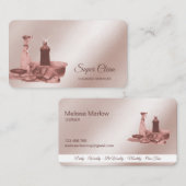 Maid Cleaning House Mousserende roos goudspons Visitekaartje (Voorkant / Achterkant)