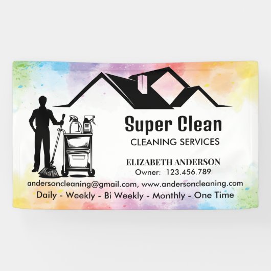 Maid Cleaning House Professional Cleaning Services Spandoek (Horizontaal)