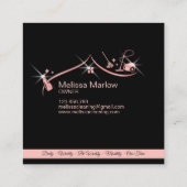 Maid Cleaning House Professional Cleaning Services Vierkante Visitekaartje (Achterkant)