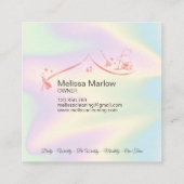 Maid Cleaning House Professional Cleaning Services Vierkante Visitekaartje (Achterkant)