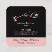 Maid Cleaning House Professional Cleaning Services Vierkante Visitekaartje (Achterkant)