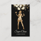 Maid Cleaning House Professional Cleaning Services Visitekaartje (Voorkant)