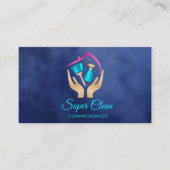 Maid Cleaning House Professional Cleaning Services Visitekaartje (Voorkant)