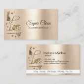 Maid Cleaning House Professional Cleaning Services Visitekaartje (Voorkant / Achterkant)