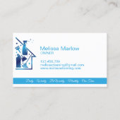 Maid Cleaning House Professional Cleaning Services Visitekaartje (Achterkant)