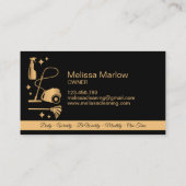 Maid Cleaning House Professional Cleaning Services Visitekaartje (Achterkant)