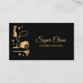 Maid Cleaning House Professional Cleaning Services Visitekaartje (Voorkant)