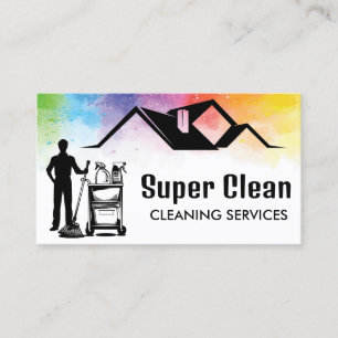 Maid Cleaning House Professional Cleaning Services Visitekaartje