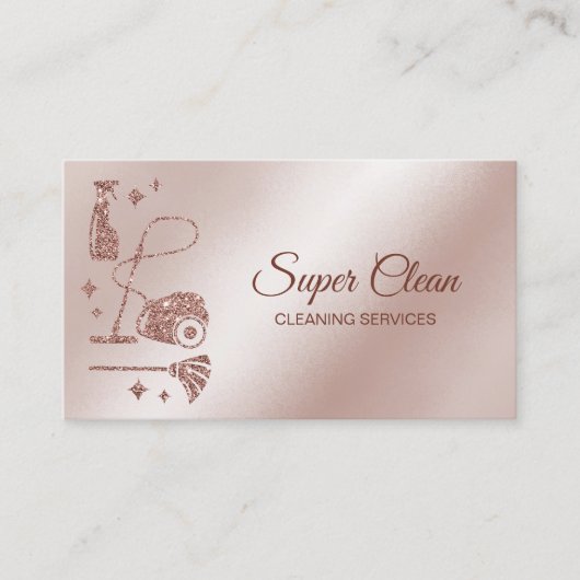 Maid Cleaning House Professional Cleaning Services Visitekaartje (Voorkant)