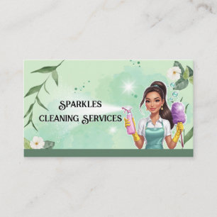 Maid Cleaning House Professional Cleaning Services Visitekaartje