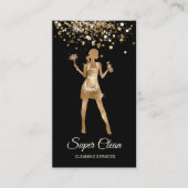 Maid Cleaning House Professional Cleaning Services Visitekaartje (Voorkant)