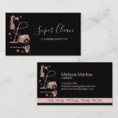 Maid Cleaning House Professional Cleaning Services Visitekaartje (Voorkant / Achterkant)