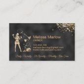 Maid Cleaning House Professional Cleaning Services Visitekaartje (Achterkant)