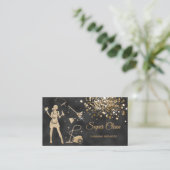 Maid Cleaning House Professional Cleaning Services Visitekaartje (Staand voorkant)