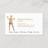 Maid Cleaning House Professional Cleaning Services Visitekaartje (Achterkant)