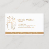 Maid Cleaning House Professional Cleaning Services Visitekaartje (Achterkant)