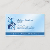 Maid Cleaning House professional Cleaning Services Visitekaartje (Achterkant)