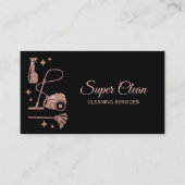 Maid Cleaning House Professional Cleaning Services Visitekaartje (Voorkant)