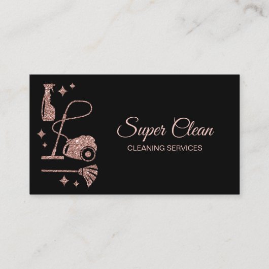 Maid Cleaning House Professional Cleaning Services Visitekaartje (Voorkant)