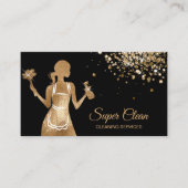 Maid Cleaning House Professional Cleaning Services Visitekaartje (Voorkant)