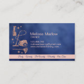 Maid Cleaning House Professional Cleaning Services Visitekaartje (Achterkant)