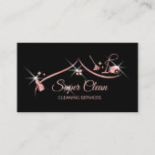 Maid Cleaning House Professional Cleaning Services Visitekaartje (Voorkant)