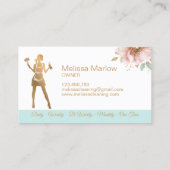 Maid Cleaning House Professional Cleaning Services Visitekaartje (Achterkant)