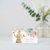 Maid Cleaning House Professional Cleaning Services Visitekaartje (Staand voorkant)