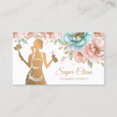 Maid Cleaning House Professional Cleaning Services Visitekaartje (Voorkant)