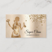 Maid Cleaning House Professional Cleaning Services Visitekaartje (Voorkant)