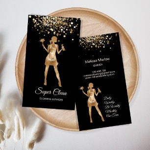 Maid Cleaning House Professional Cleaning Services Visitekaartje