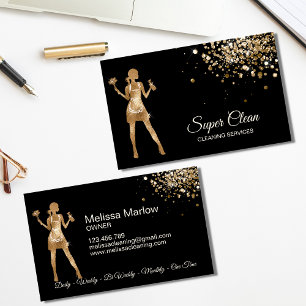 Maid Cleaning House Professional Cleaning Services Visitekaartje