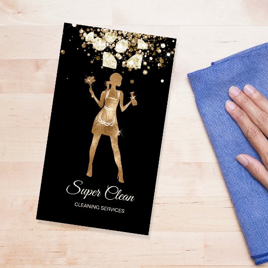 Maid Cleaning House Professional Cleaning Services Visitekaartje