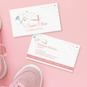 Maid Cleaning House Professional Cleaning Services Visitekaartje