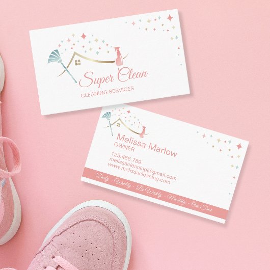 Maid Cleaning House Professional Cleaning Services Visitekaartje