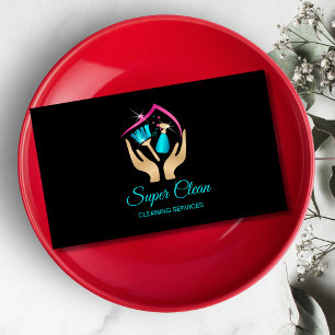 Maid Cleaning House Professional Cleaning Services Visitekaartje