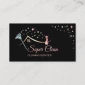 Maid Cleaning House Professional Cleaning Services Visitekaartje (Voorkant)