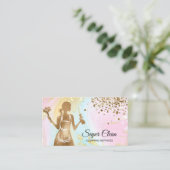 Maid Cleaning House Professional Cleaning Services Visitekaartje (Staand voorkant)